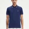 The Fred Perry ShirtM3600 French Navy / Seagrass / Light Rust