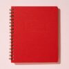 notebook warm red